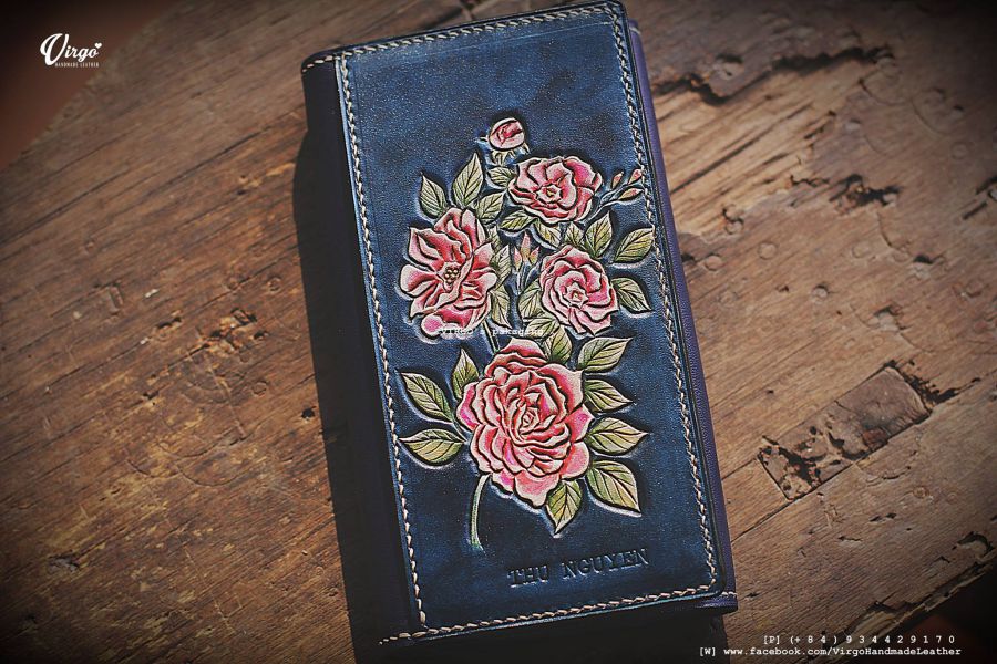 Camellia Long Wallet