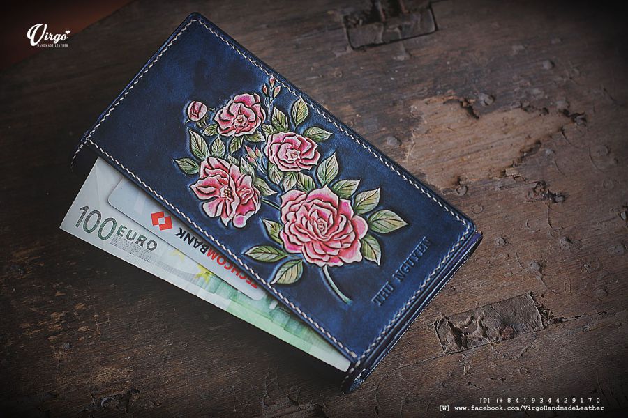 Camellia Long Wallet