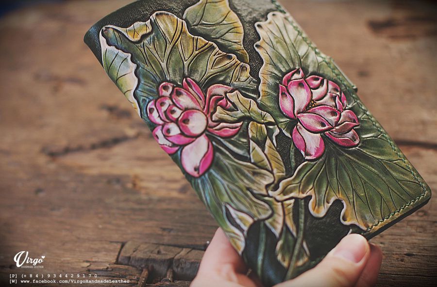 Pink Lotus Women Short Wallet