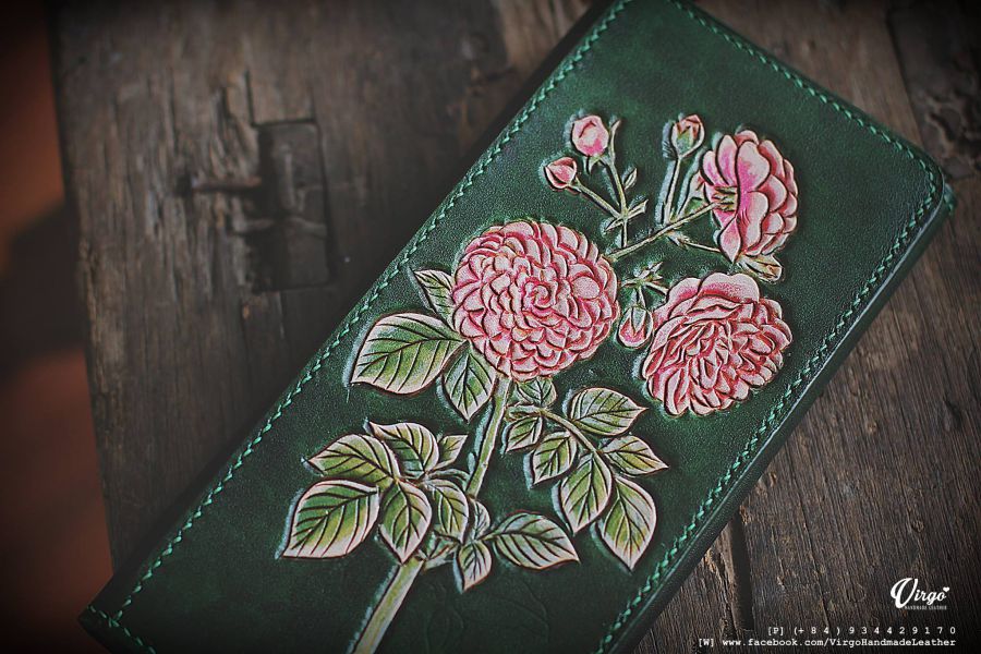 Camellia Long Wallet