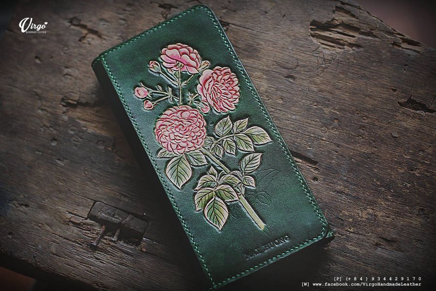 Camellia Long Wallet