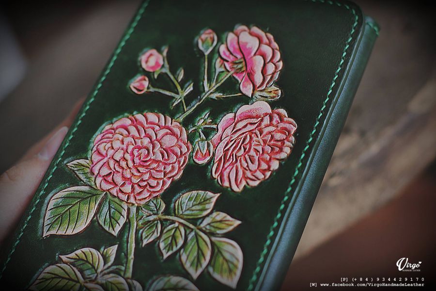 Camellia Long Wallet