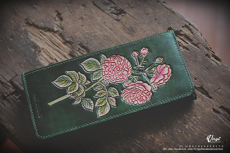 Camellia Long Wallet