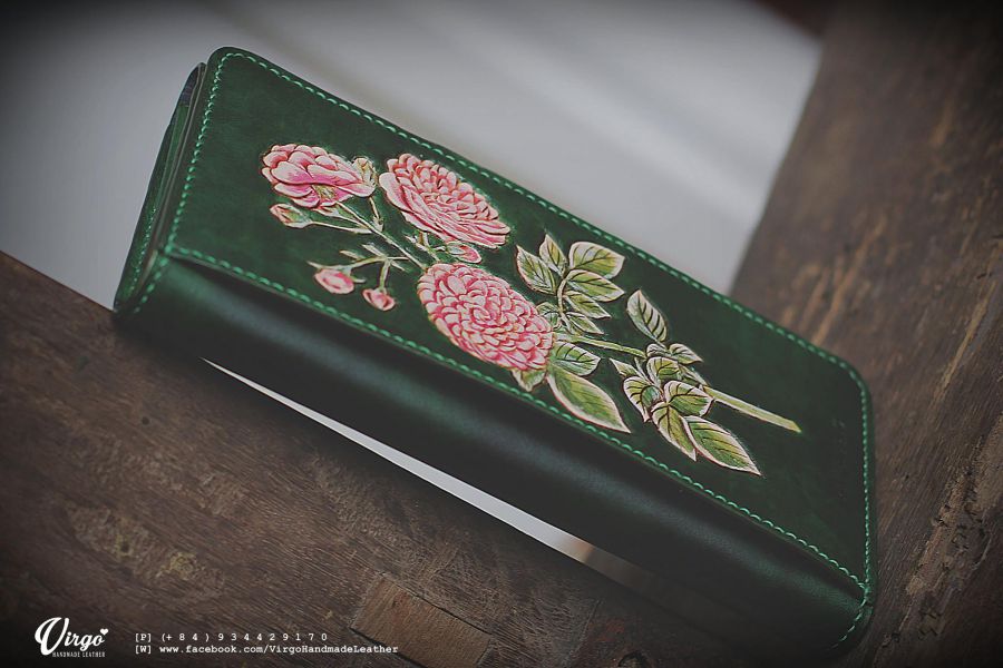 Camellia Long Wallet