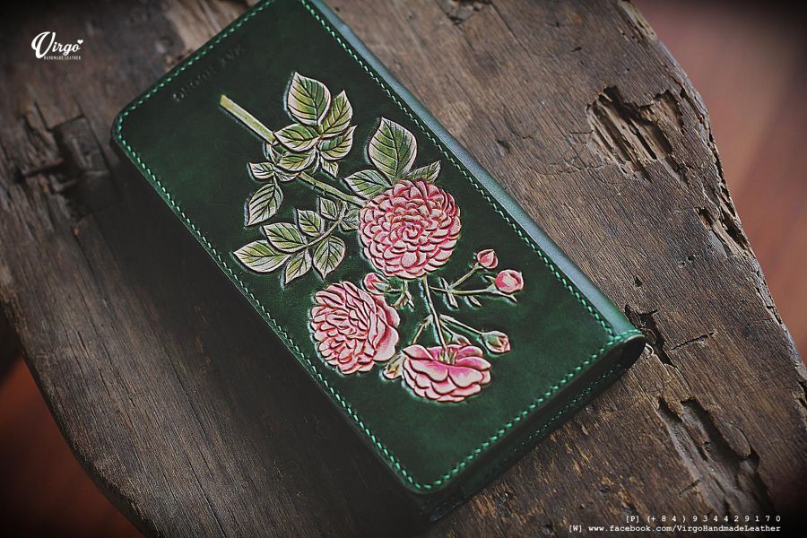 Camellia Long Wallet