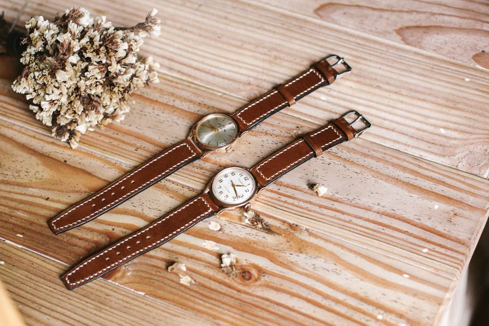 Vintage Oil Wax Leather Strap