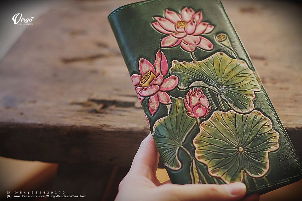 Pink Lotus Women Long Wallet