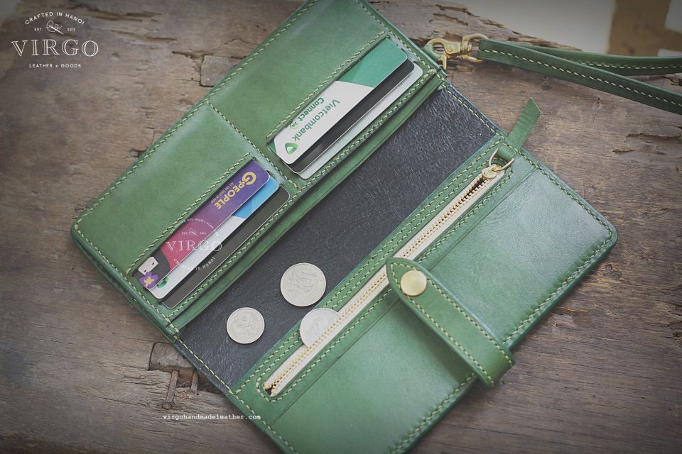 Lotus Wallet with Detachable Strap