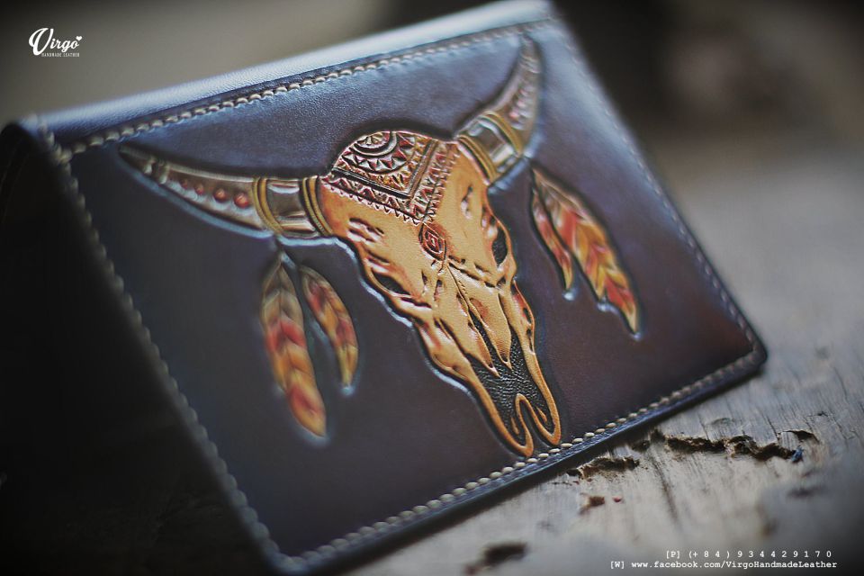 Buffalo Skull Passport Cover