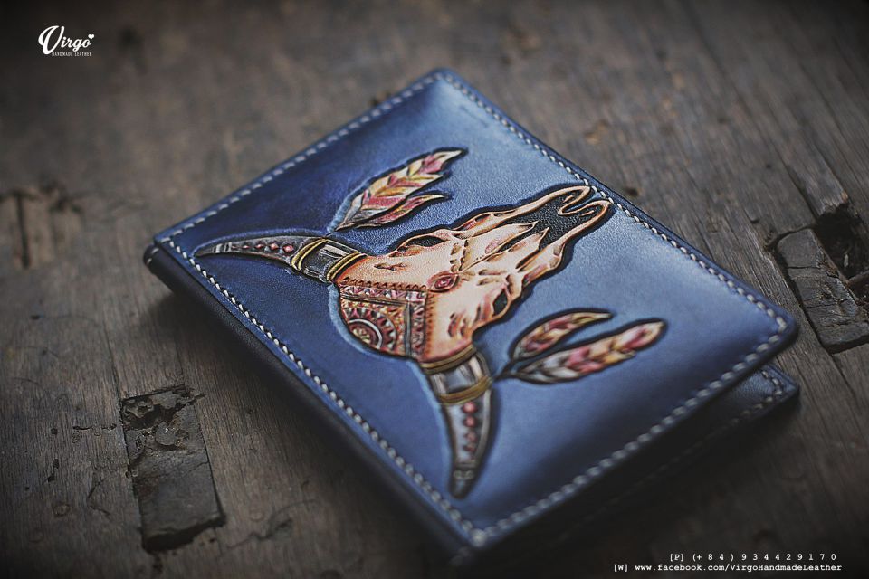 Buffalo Skull Passport Cover