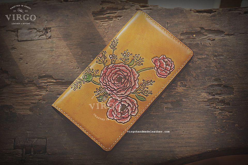 Camellia Long Wallet