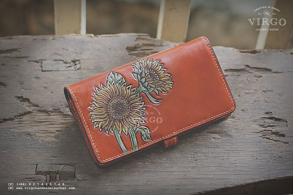 Double Sunflower Long Wallet