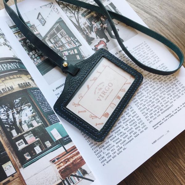 ID Holder Leather Tag