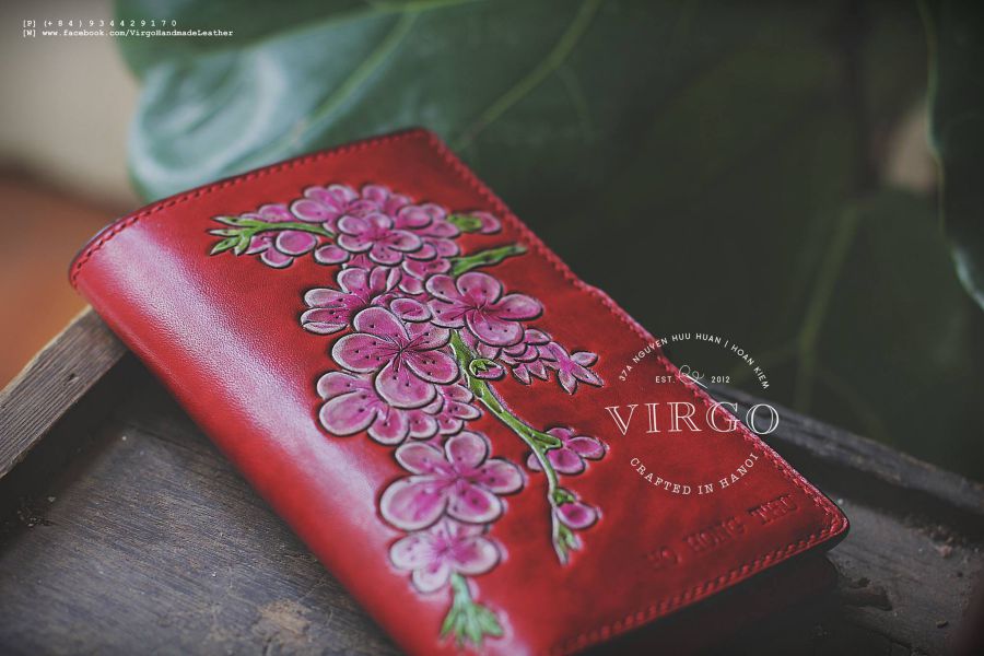 Blossom Passport Cover with Strap