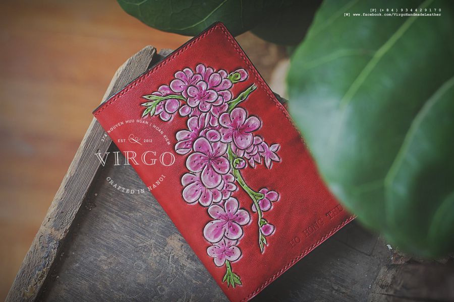 Blossom Passport Cover with Strap