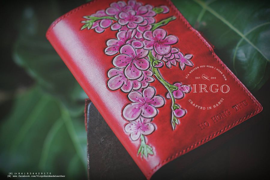 Blossom Passport Cover with Strap