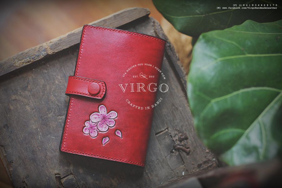 Blossom Passport Cover with Strap