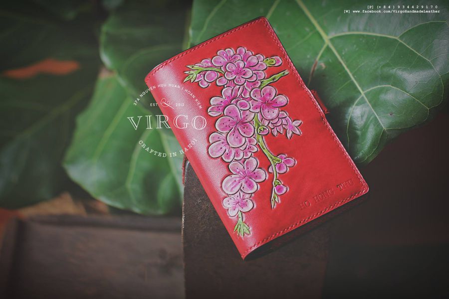 Blossom Passport Cover with Strap